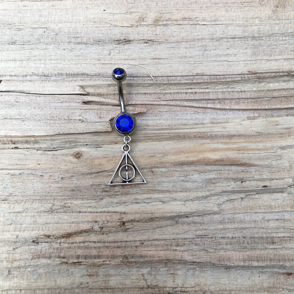 Harry Potter Double Gem Belly Button Ring